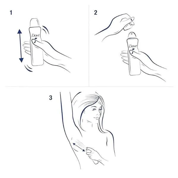 Dove 48H Original Deodorant Spray For Women 0% Alcohol 250ml
