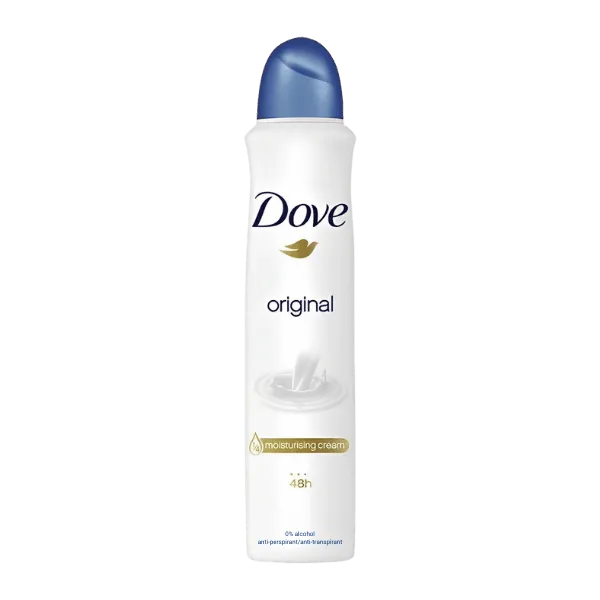 Dove 48H Original Deodorant Spray For Women 0% Alcohol 250ml
