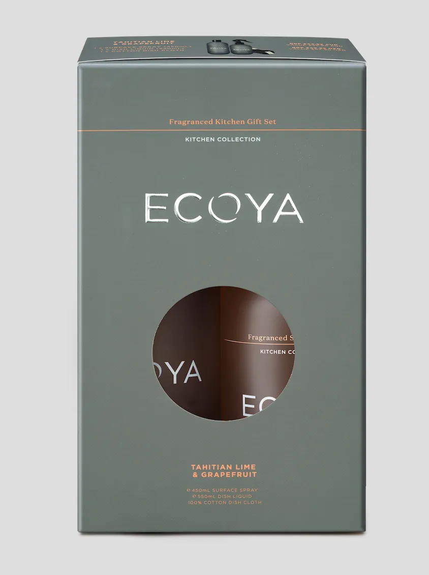 ECOYA Tahitian Lime & Grapefruit Kitchen Gift Set