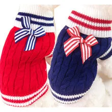 IDEPET Navy Pet Dog Clothes Warm Puppy Winter Outfit