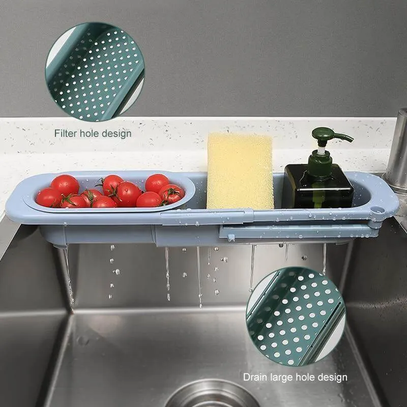 Kitchen Retractable Sink Rack Organizer