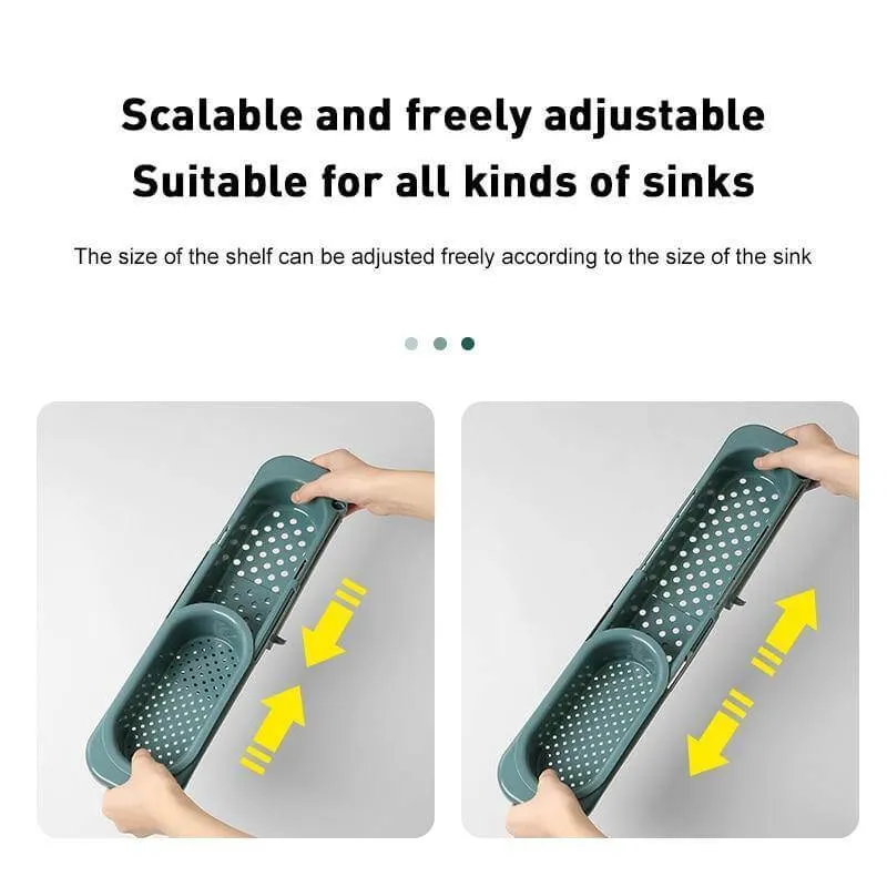 Kitchen Retractable Sink Rack Organizer