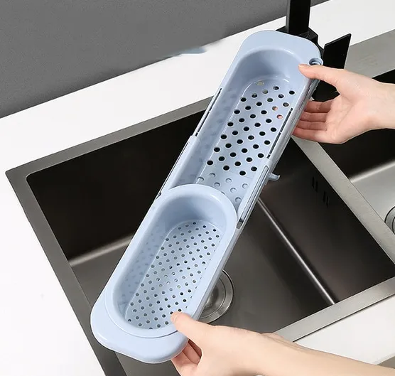 Kitchen Retractable Sink Rack Organizer