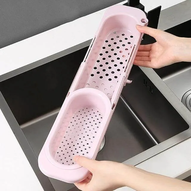Kitchen Retractable Sink Rack Organizer