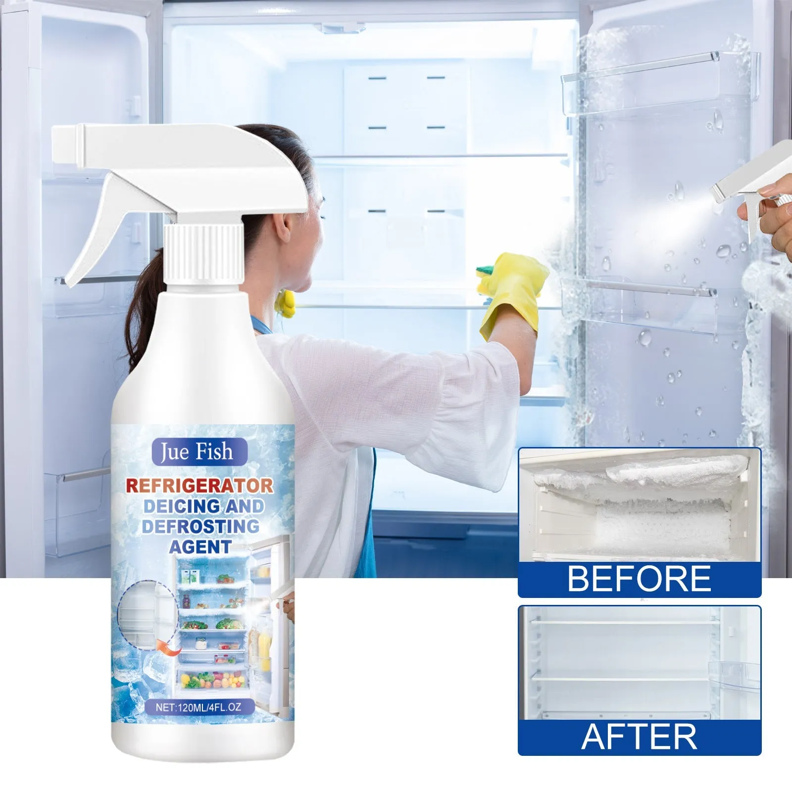 Last Day Promotion 49% OFF - Defrosting Spray for Fridge Freezer(With free spatula)