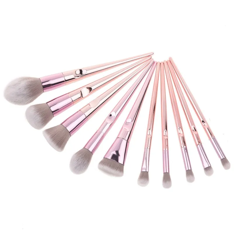 O.TWO.O 10PCS CHROME BRUSHES SET