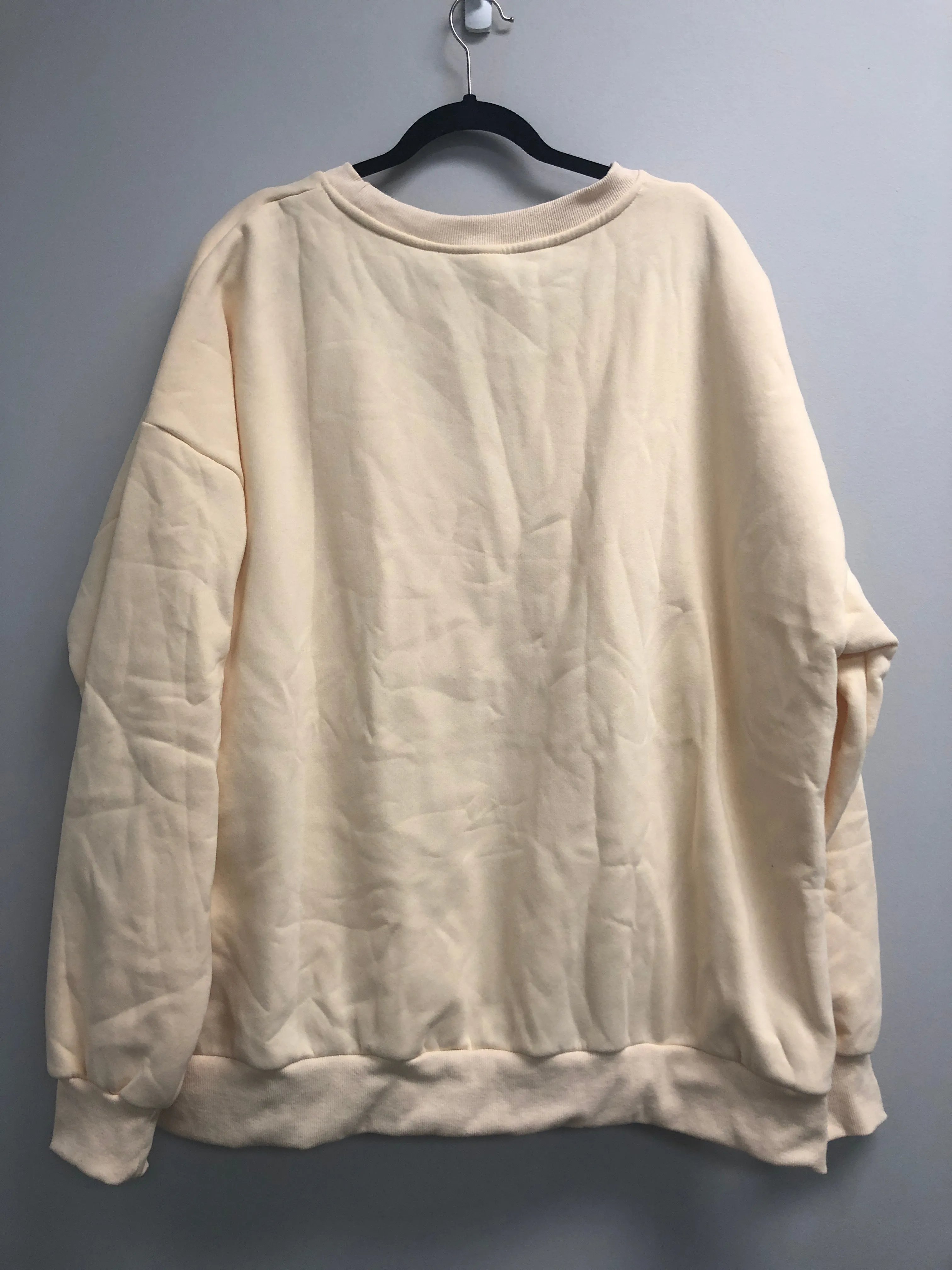 Outlet 6825 - Latched Mama 635 Snuggle-Up Nursing Pullover - Cream - 4X