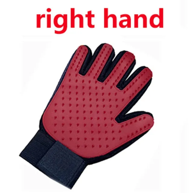 Pet Grooming Hair Removing Brush Gloves