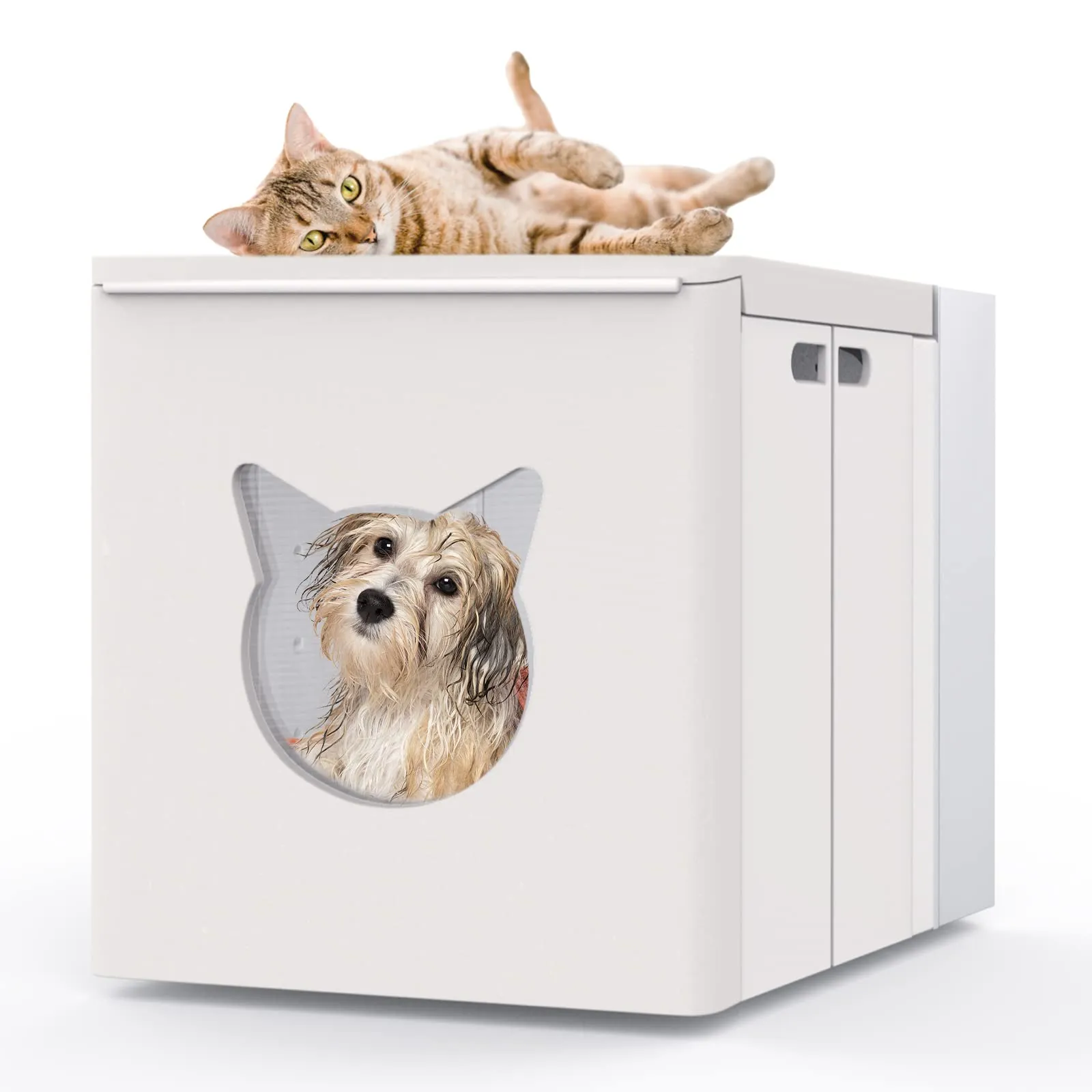 Portable Folding Automatic Pet Dryer Box for Cage Dogs, Cats, Rabbits