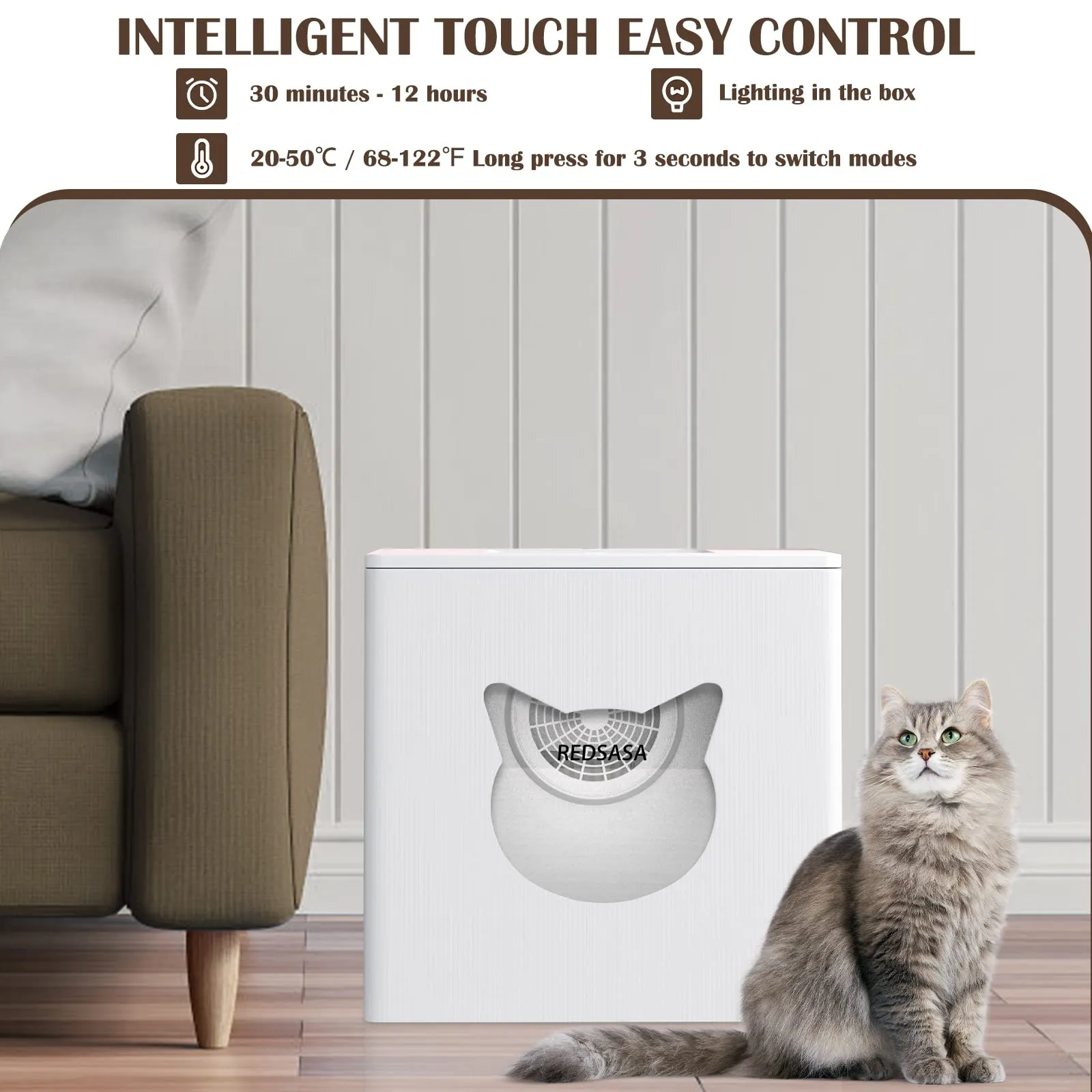 Portable Folding Automatic Pet Dryer Box for Cage Dogs, Cats, Rabbits