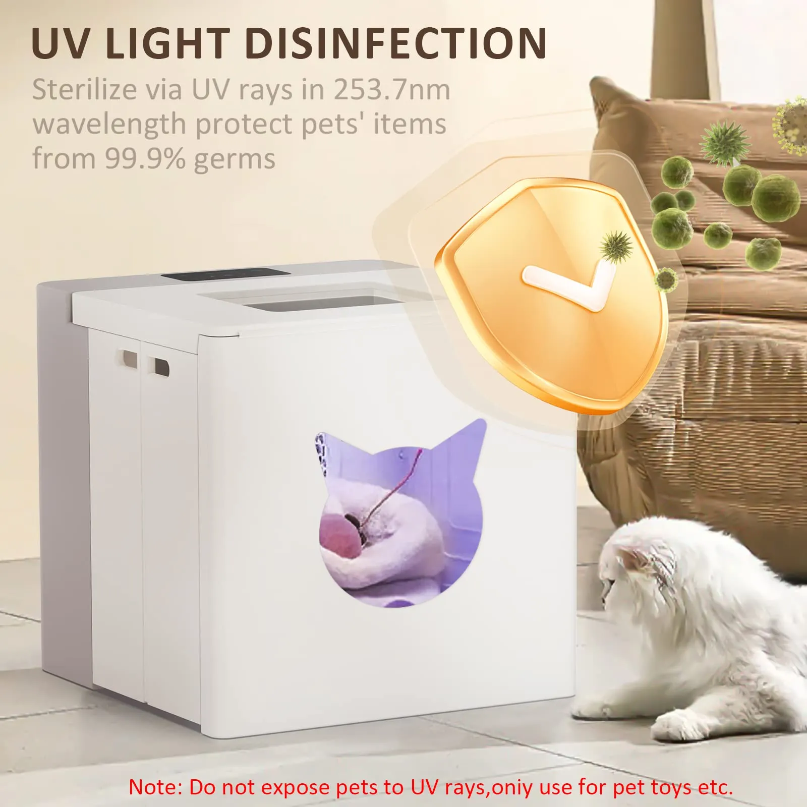 Portable Folding Automatic Pet Dryer Box for Cage Dogs, Cats, Rabbits