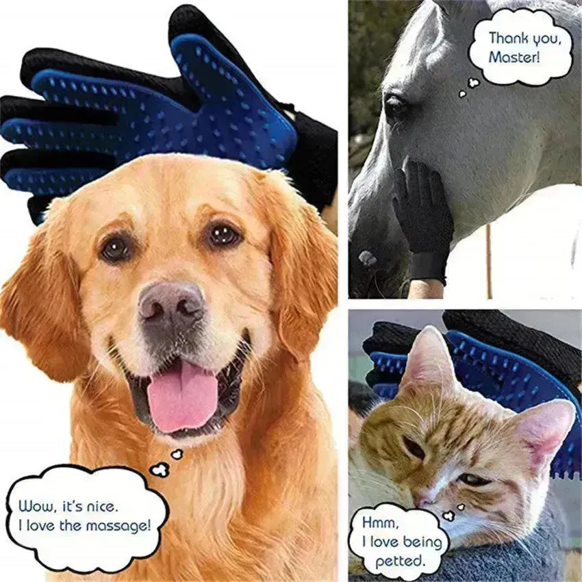 Silicone Pet Hair Removal Glove Comb Pet Grooming Gloves Brush