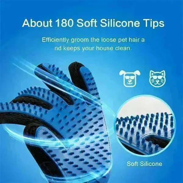 Silicone Pet Hair Removal Glove Comb Pet Grooming Gloves Brush